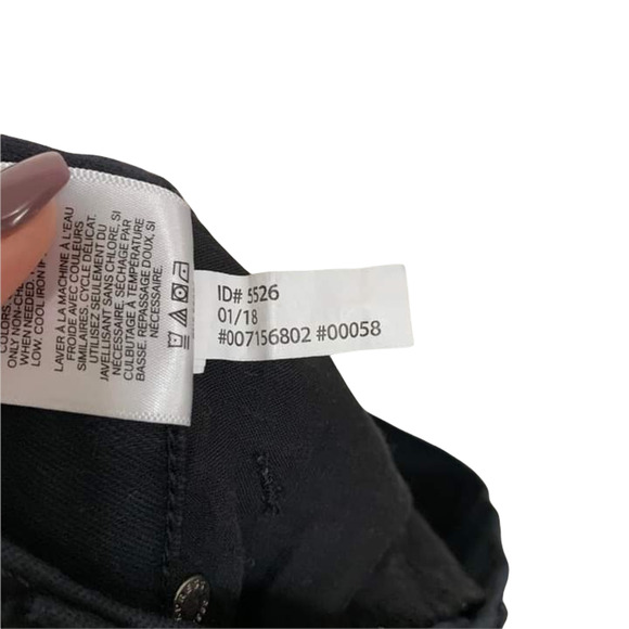 EXPRESS Black Skinny Distressed Legging Mid Rise Size 4S - Picture 7 of 7